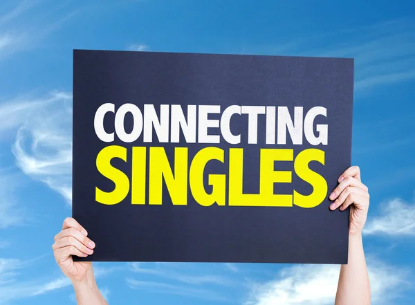 Connecting Singles card — Stock Photo, Image
