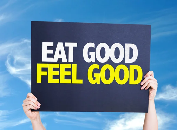 Eat Good Feel Free card — Stock Photo, Image