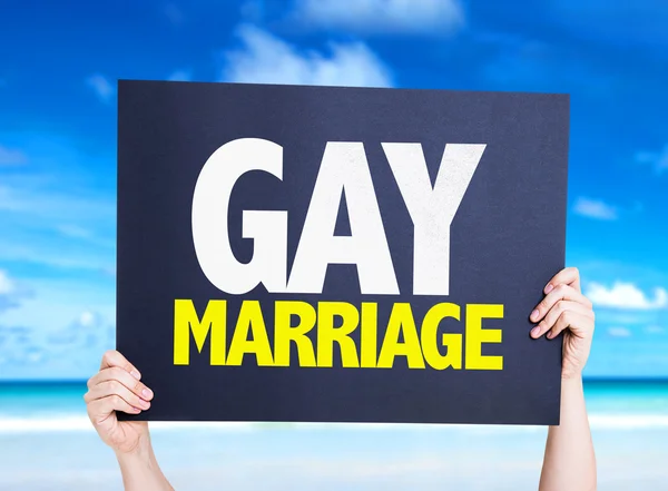 Gay Marriage card — Stock Photo, Image