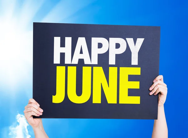 Happy June card — Stock Photo, Image