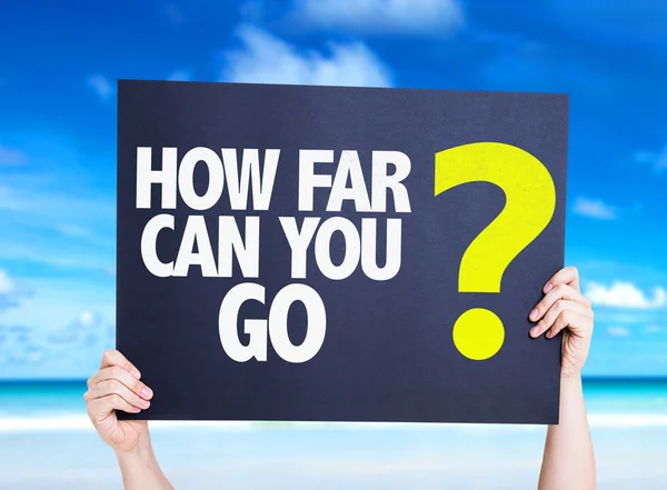 How Far Can You Go? card — Stock Photo, Image