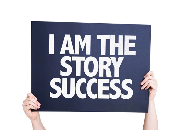 Ik ben het verhaal succes kaart — Stockfoto