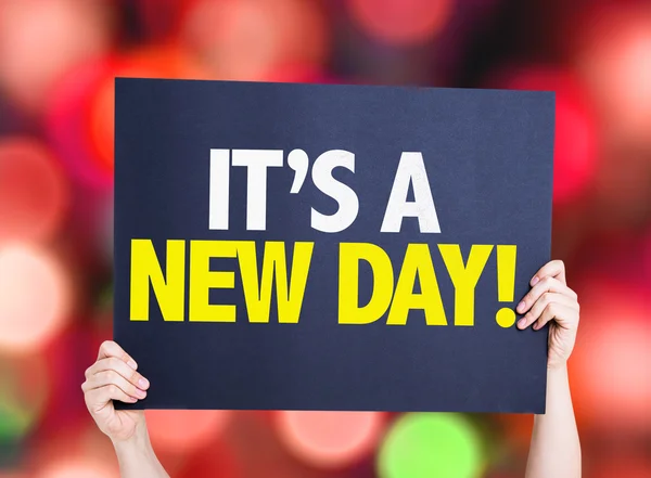 It's a New Day card — Stock Photo, Image