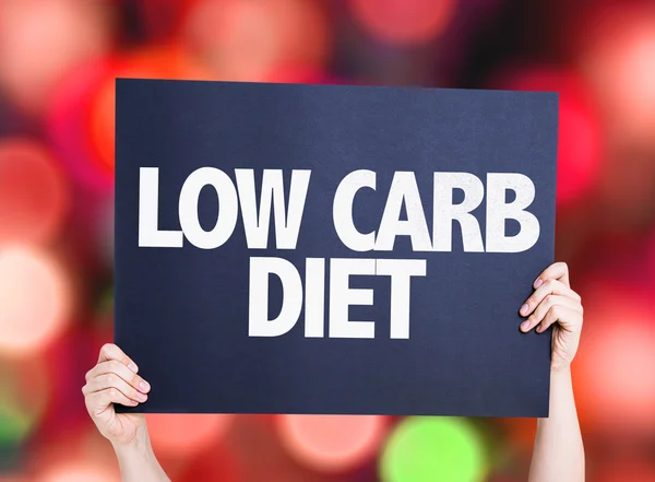 Carta di dieta a basso contenuto di carboidrati — Foto Stock
