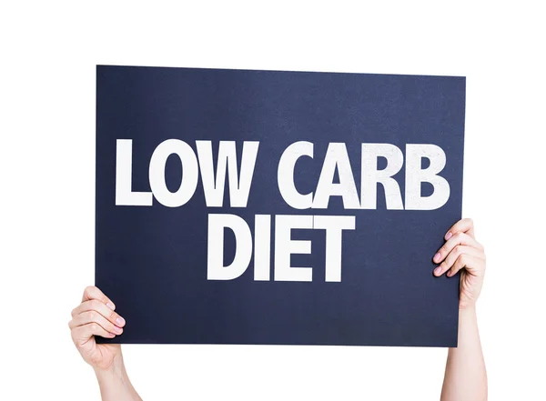 Low Carb dieet kaart — Stockfoto