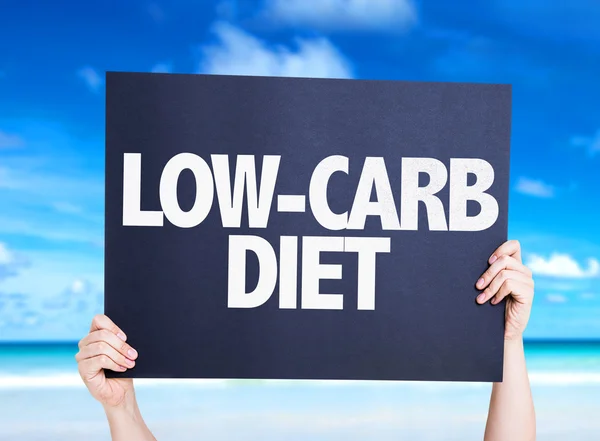 Low Carb dieet kaart — Stockfoto