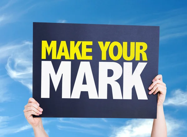 Make Your Mark card — Stock Photo, Image