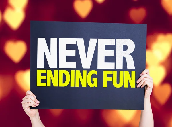 Never Ending Fun card — Stock Photo, Image