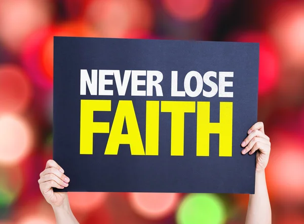 Never Lose Faith card — Stock Photo, Image