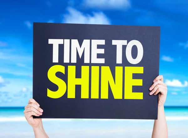 Time to Shine card — Stock Photo, Image