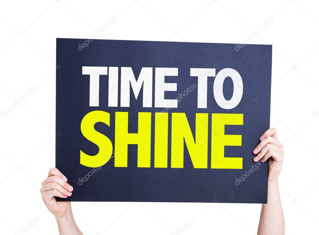 Time to Shine card