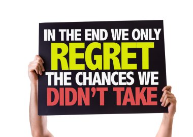 In The End We Regret card clipart