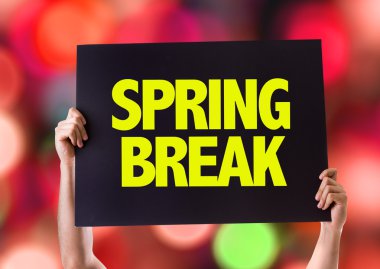 Spring Break card clipart
