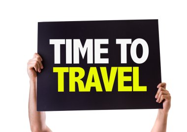 Time To Travel card clipart