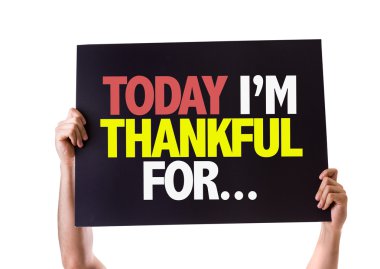 Bugün Im Thankful For... kartı