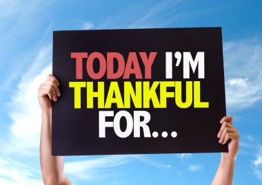 Bugün Im Thankful For... kartı