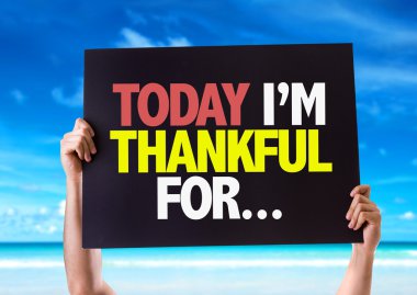 Bugün Im Thankful For... kartı