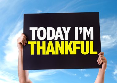 Bugün Im Thankful kartı