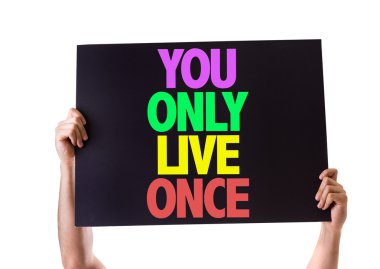 You Only Live Once card clipart