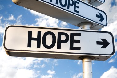 Hope direction sign clipart