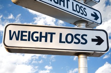 Weight Loss direction sign clipart
