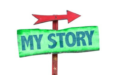 My Story text sign clipart