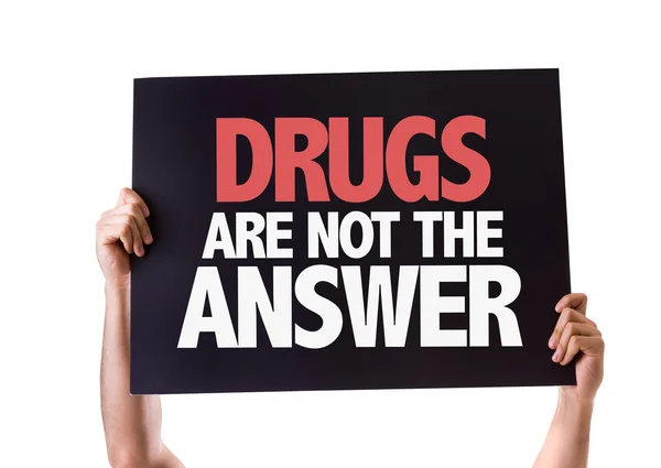 Las drogas no son la tarjeta de respuesta —  Fotos de Stock