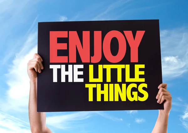 Enjoy the Little Things card — Stock Photo, Image