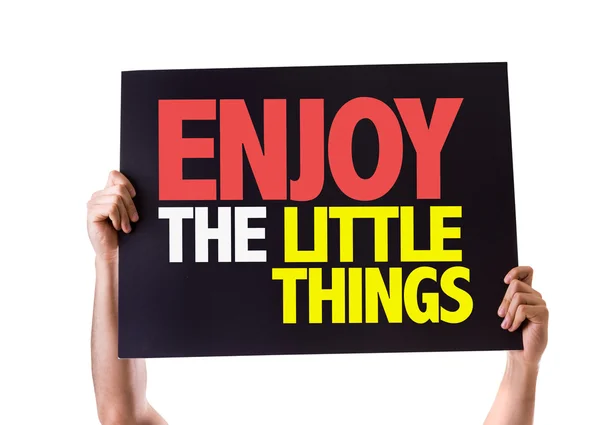 Enjoy the Little Things card — Stock Photo, Image