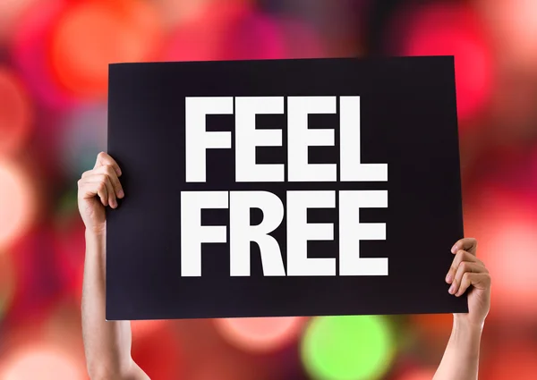 Feel Free card — Stock Photo, Image