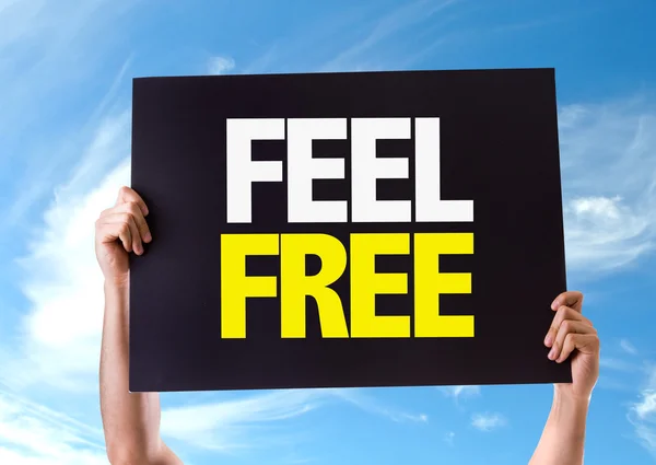 Feel Free card — Stock Photo, Image