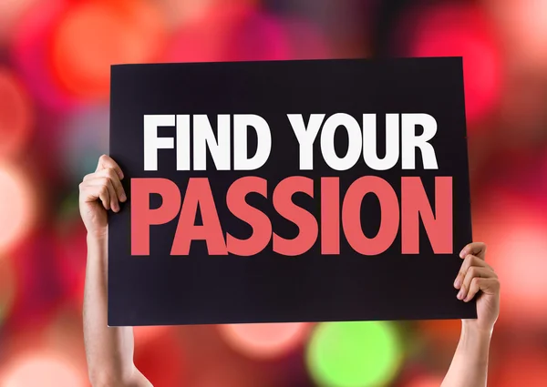 Your Passion kartı bulmak — Stok fotoğraf