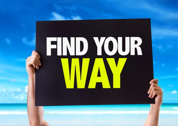 Find Your Way card — Stock Photo, Image