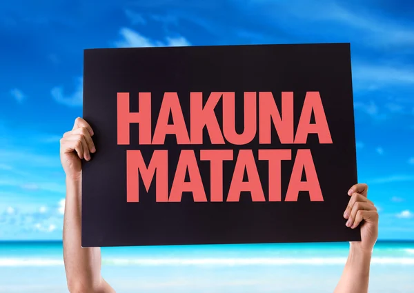 Cartão Hakuna Matata — Fotografia de Stock