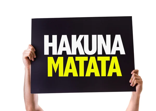 Hakuna Matata card — Stock Photo, Image