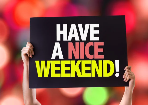 Have a Nice Weekend card — Stock Photo, Image