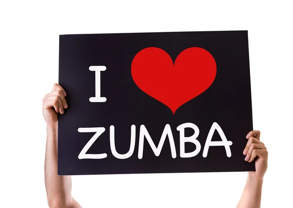 Én szerelem Zumba kártya — Stock Fotó