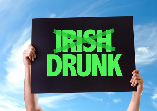 İrlandalı sarhoş kartı — Stok fotoğraf