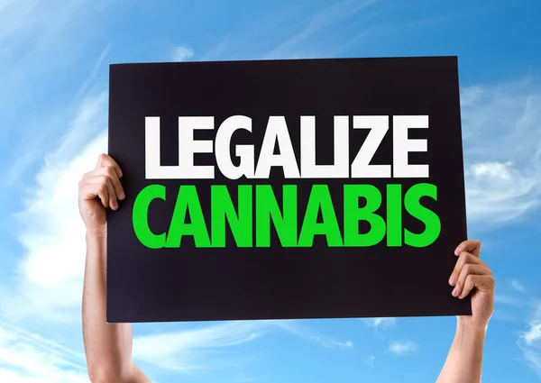 Legalisera Cannabis kort — Stockfoto