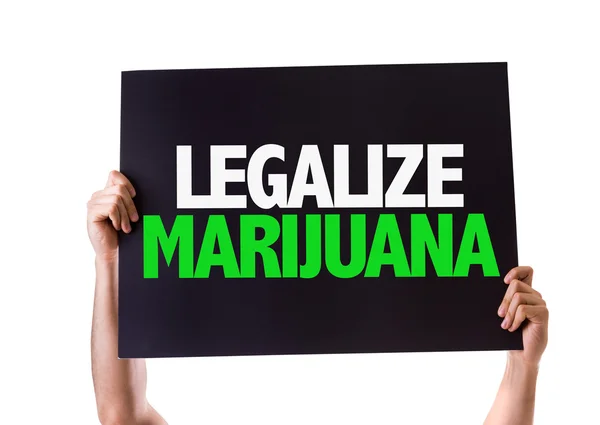 Legalizar la tarjeta de marihuana —  Fotos de Stock