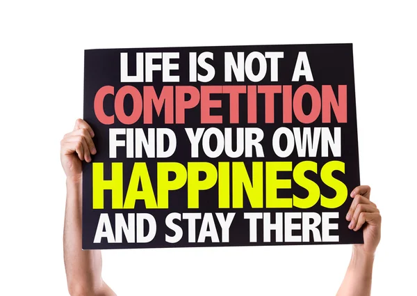 A vida não é um cartão de competição — Fotografia de Stock