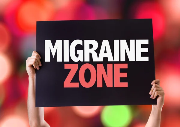 Migraine Zone card — Stock Photo, Image