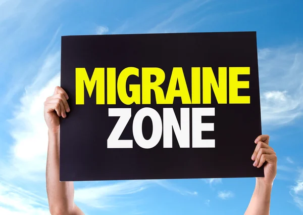 Kartu Zona Migrain — Stok Foto