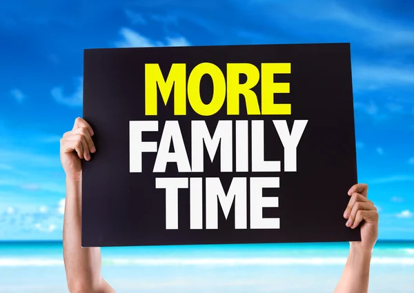 More Family Time card — Stock Photo, Image