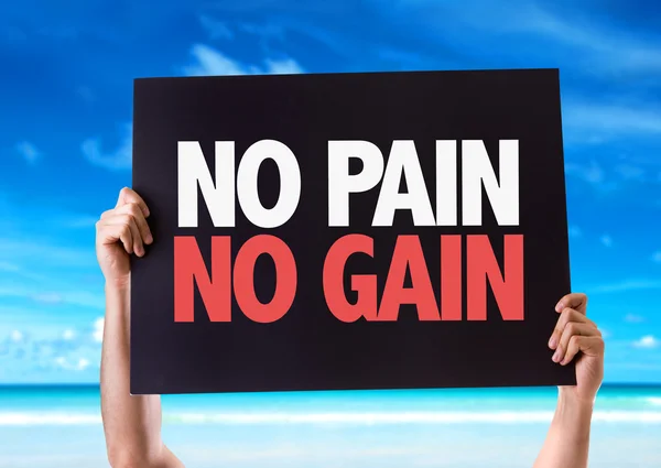No Pain No Gain card — Stock Photo, Image
