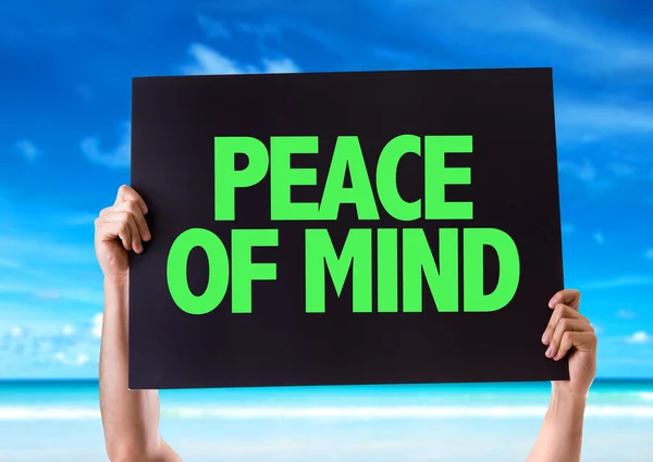 Peace of Mind card — Stock Photo, Image