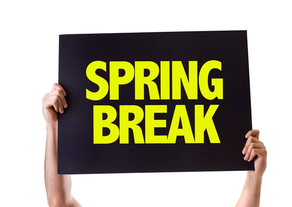 Scheda Spring Break — Foto Stock