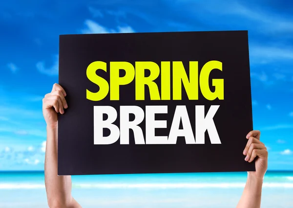 Spring Break kort — Stockfoto
