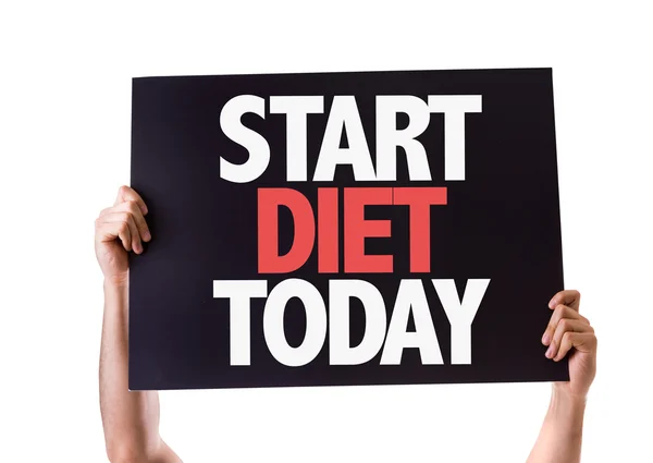 Start Diet dag kort — Stockfoto