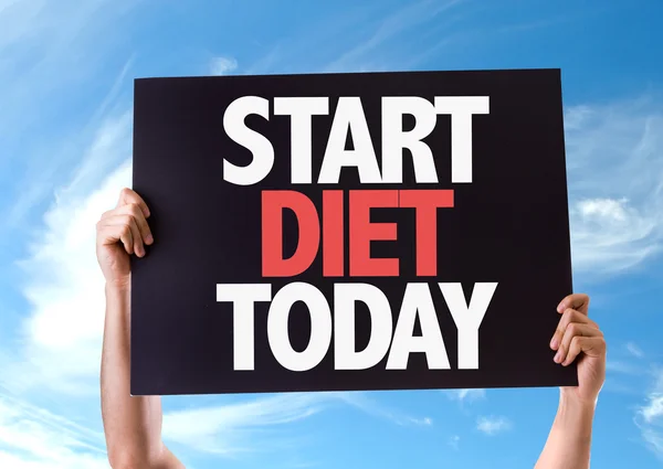 Start Diet dag kort — Stockfoto